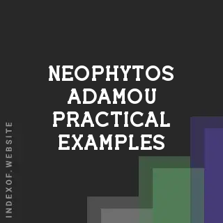 Neophytos Adamou Practical Examples | Indexof