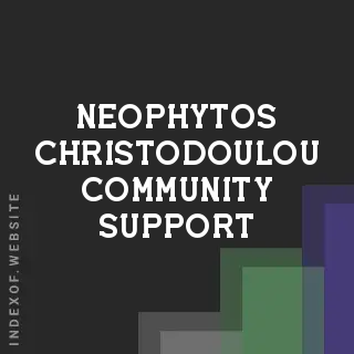 Neophytos Christodoulou Community Support | Indexof