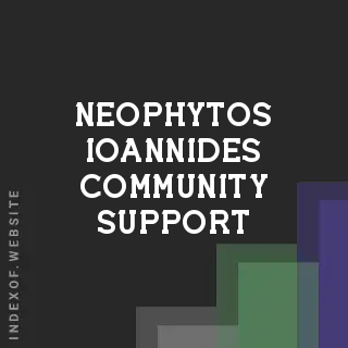 Neophytos Ioannides Community Support | Indexof
