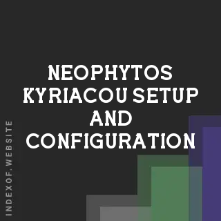 Neophytos Kyriacou Setup and Configuration | Indexof
