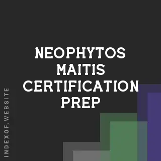 Neophytos Maitis Certification Prep | Indexof