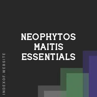 Neophytos Maitis Essentials | Indexof