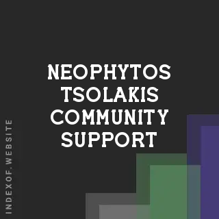 Neophytos Tsolakis Community Support | Indexof