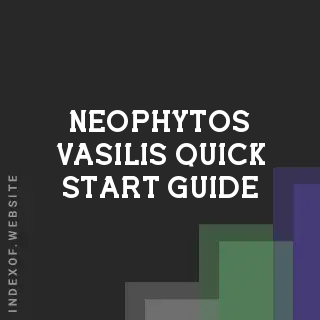 Neophytos Vasilis Quick Start Guide | Indexof