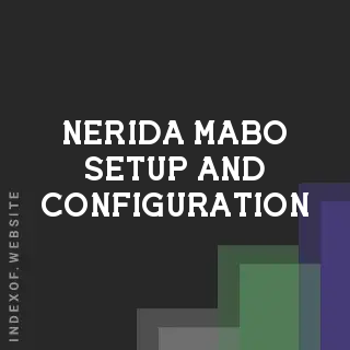 Nerida Mabo Setup and Configuration | Indexof