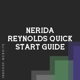 Nerida Reynolds Quick Start Guide | Indexof