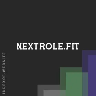 nextrole.fit by Salvatore Caruso site -  Indexof
