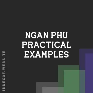 Ngan Phu Practical Examples | Indexof