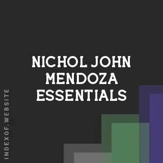 Nichol John Mendoza Essentials | Indexof