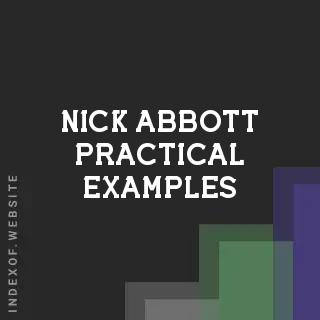 Nick Abbott Practical Examples | Indexof