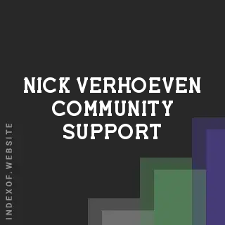 Nick Verhoeven Community Support | Indexof