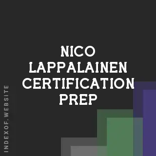 Nico Lappalainen Certification Prep | Indexof