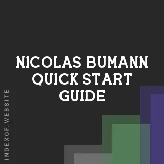 Nicolas Bumann Quick Start Guide | Indexof