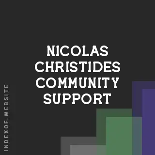 Nicolas Christides Community Support | Indexof