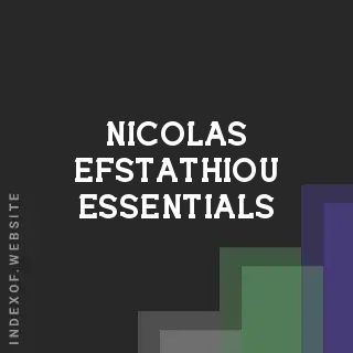 Nicolas Efstathiou Essentials | Indexof
