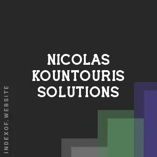Nicolas Kountouris Solutions | Indexof