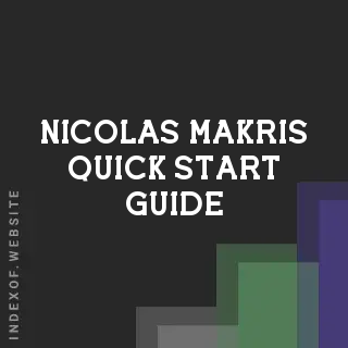 Nicolas Makris Quick Start Guide | Indexof