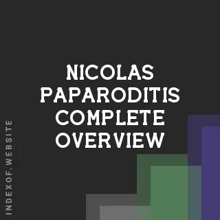 Nicolas Paparoditis Complete Overview | Indexof