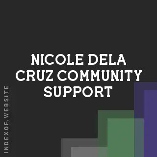 Nicole Dela Cruz Community Support | Indexof