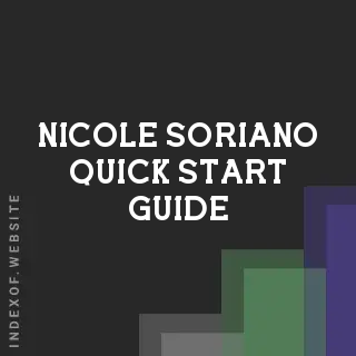 Nicole Soriano Quick Start Guide | Indexof