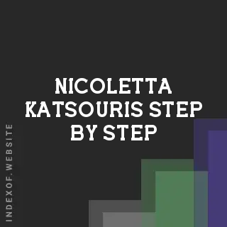 Nicoletta Katsouris Step-by-Step | Indexof