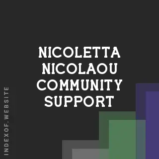 Nicoletta Nicolaou Community Support | Indexof
