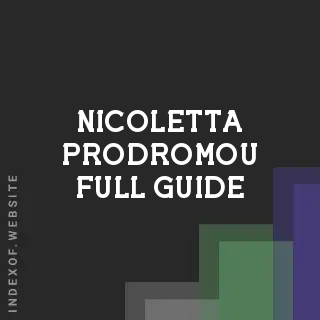 Nicoletta Prodromou Full Guide | Indexof