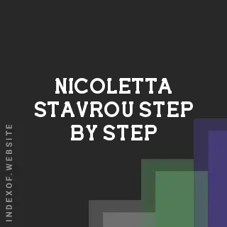 Nicoletta Stavrou Step-by-Step | Indexof
