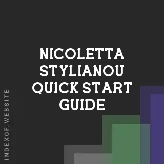 Nicoletta Stylianou Quick Start Guide | Indexof