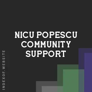 Nicu Popescu Community Support | Indexof