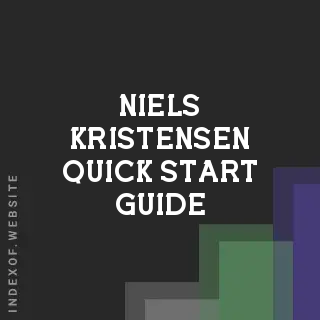 Niels Kristensen Quick Start Guide | Indexof