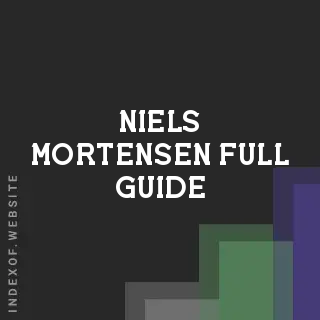 Niels Mortensen Full Guide | Indexof
