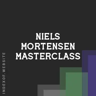 Niels Mortensen Masterclass | Indexof