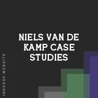 Niels van de Kamp Case Studies | Indexof