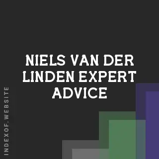 Niels van der Linden Expert Advice | Indexof