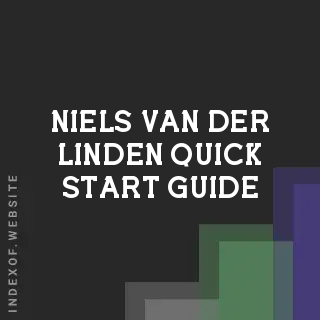 Niels van der Linden Quick Start Guide | Indexof