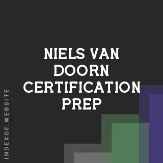 Niels van Doorn Certification Prep | Indexof
