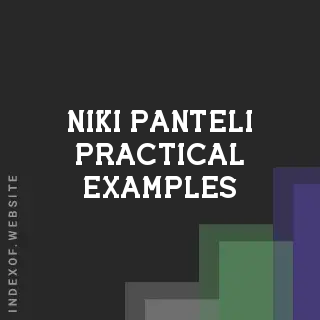 Niki Panteli Practical Examples | Indexof