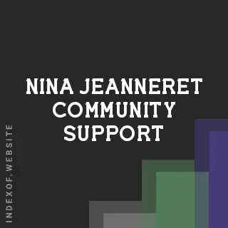 Nina Jeanneret Community Support | Indexof