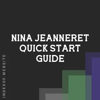 Nina Jeanneret Quick Start Guide | Indexof