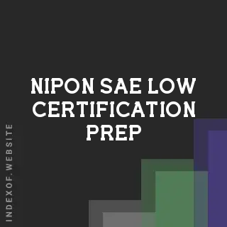 Nipon Sae-low Certification Prep | Indexof