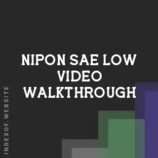 Nipon Sae-low Video Walkthrough | Indexof