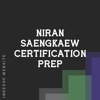 Niran Saengkaew Certification Prep | Indexof