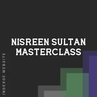 Nisreen Sultan Masterclass | Indexof