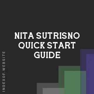 Nita Sutrisno Quick Start Guide | Indexof
