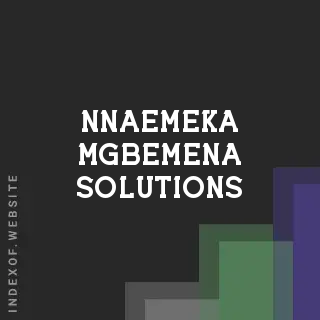 Nnaemeka Mgbemena Solutions | Indexof