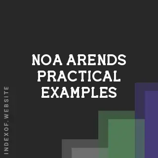 Noa Arends Practical Examples | Indexof