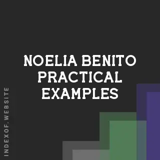 Noelia Benito Practical Examples | Indexof