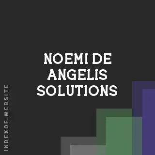 Noemi De Angelis Solutions | Indexof