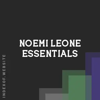 Noemi Leone Essentials | Indexof